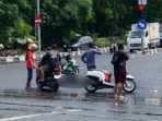 Pemotor Tewas Tabrakan Truk di Bundaran Satelit