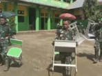 TNI Pulihkan Sekolah Terdampak Banjir di Pidie Jaya