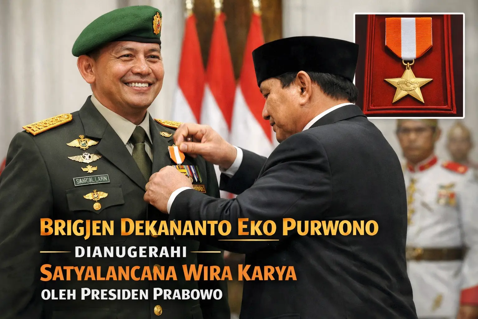 Dekananto Terima Satyalancana Wira Karya