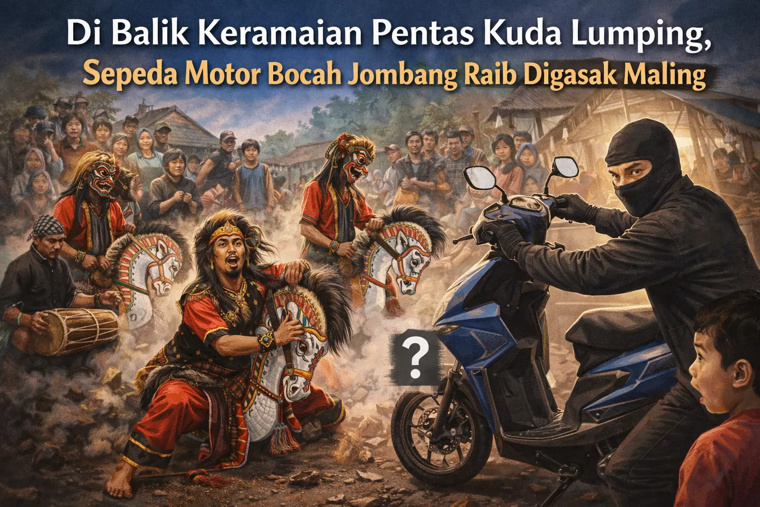 Foto ilustrasi Di Balik Keramaian Pentas Kuda Lumping