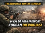 Foto ilustrasi Kontak Tembak KM 50 Freeport, Prajurit TNI Gugur
