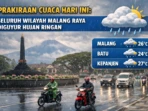 Foto ilustrasi Seluruh Wilayah Malang Raya Diguyur Hujan Ringan