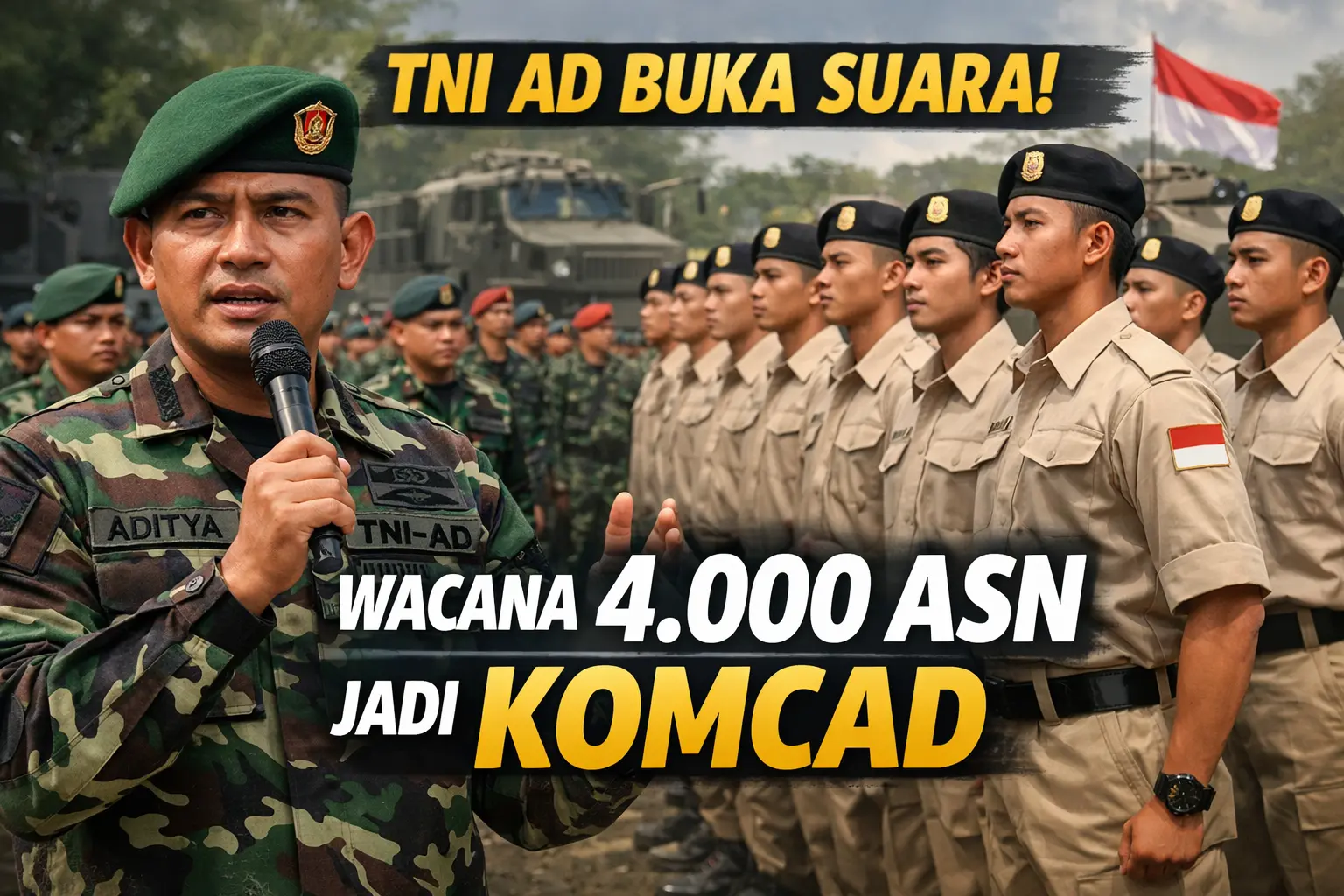 Foto ilustrasi TNI AD Siap Fasilitasi Rekrutmen ASN Jadi Komcad