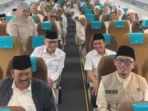 Jemaah Aceh Simulasi Haji Pakai Boeing 737