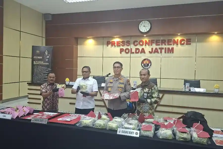Polda Jatim Sita 33 Kg Sabu