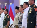 Prabowo Tekankan TNI-Polri Selalu Bersama Rakyat