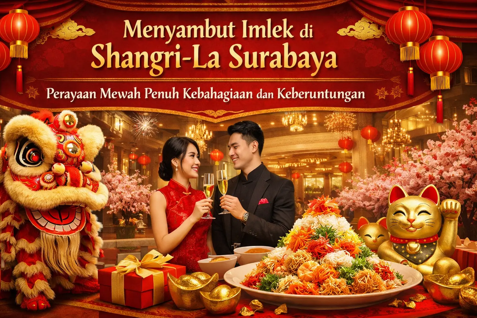 Shangri-La Surabaya Gelar Gala Imlek Mewah