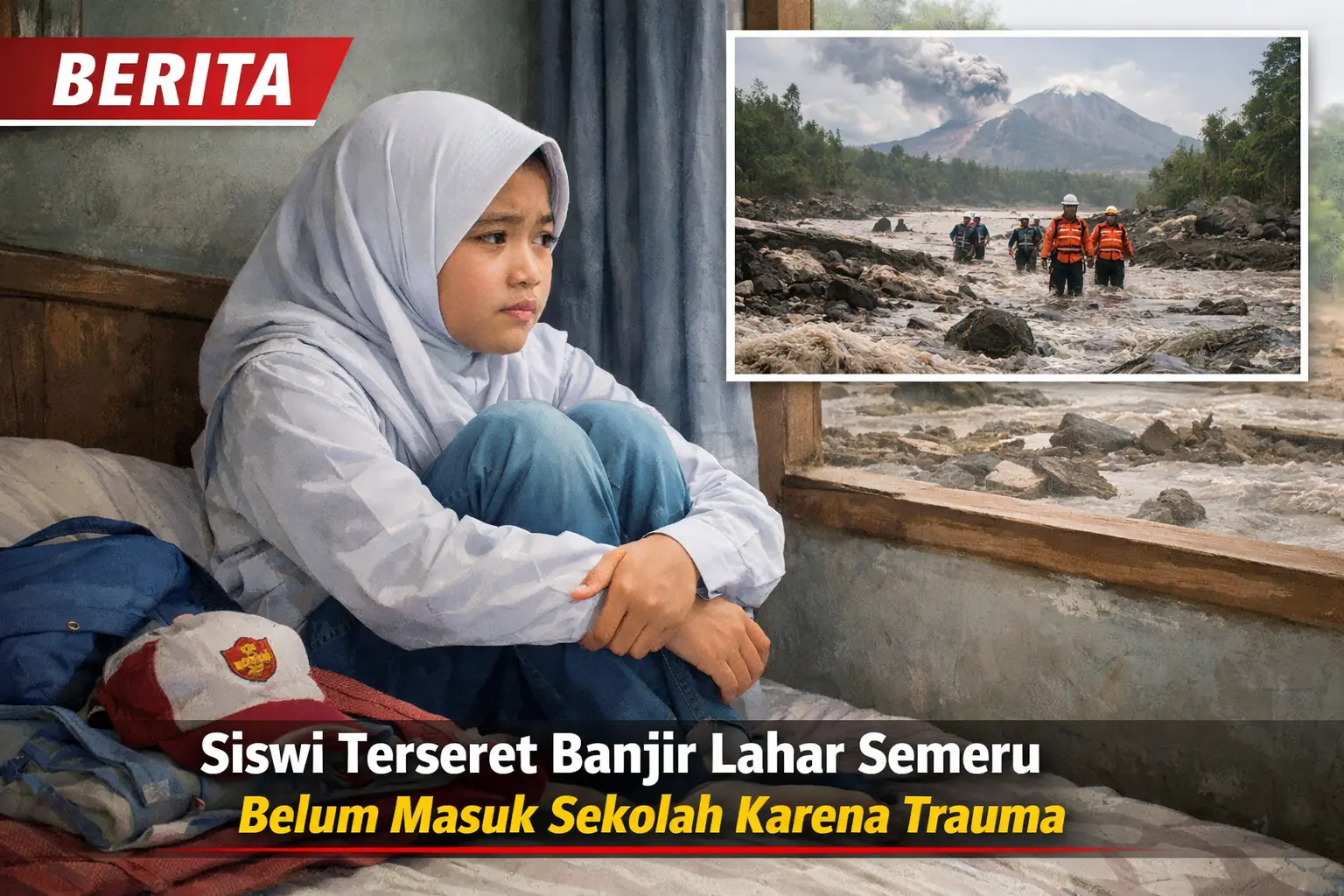 Siswi Korban Lahar Semeru Trauma