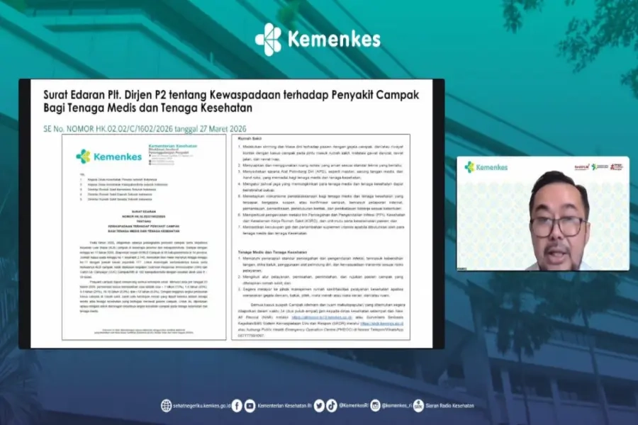 Kemenkes Waspadai Campak, Nakes Jadi Fokus Utama