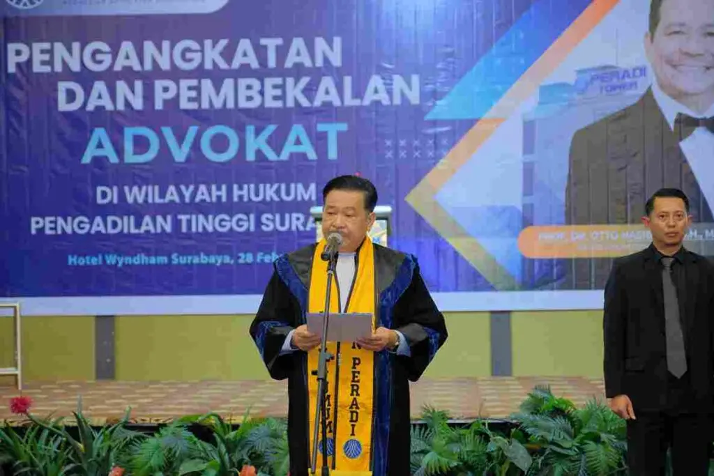 Otto Bekali Ratusan Calon Advokat, Soroti Etika Profesi