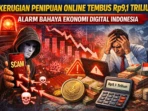 Penipuan Online Rugikan Masyarakat Rp9,1 Triliun