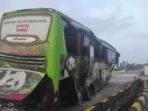 Bus Restu Terbalik, Satu Tewas Puluhan Terluka