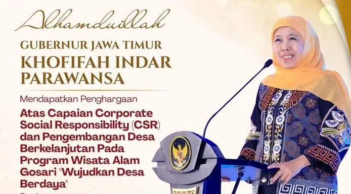 CSR Desa Gosari Disorot, Pemprov Jatim Raih Award