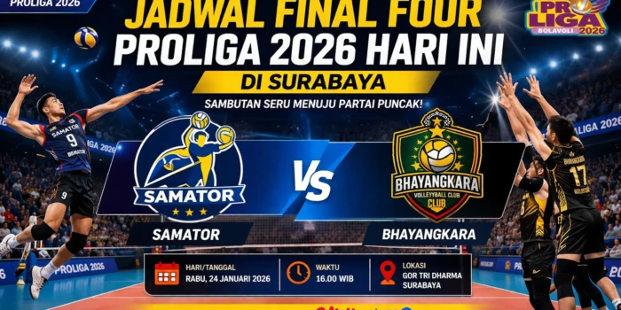 Final Four Proliga Dibuka, Samator Tantang Juara Bertahan