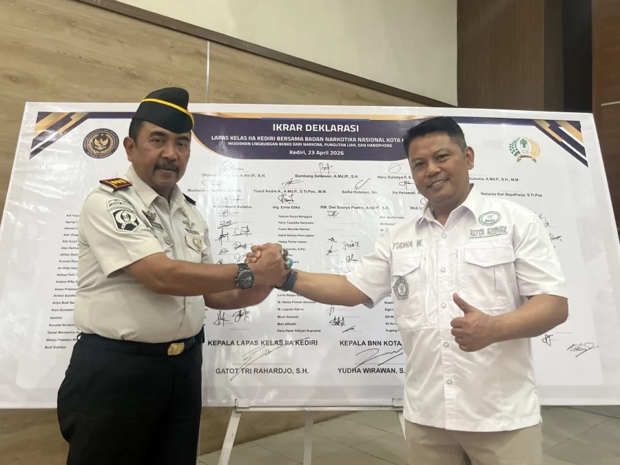 Lapas Kediri Deklarasi Perang Narkoba dan Pungli
