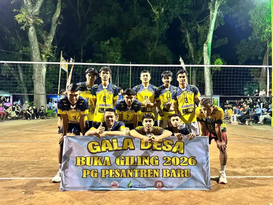 PG Pesantren Baru Gelar Voli Sambut Giling