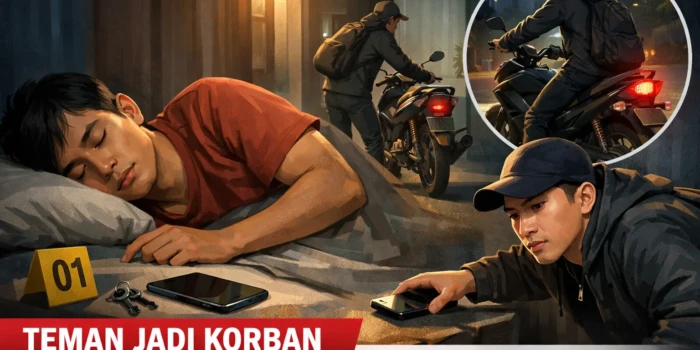 Teman Sendiri Jadi Target, Remaja Gasak Motor