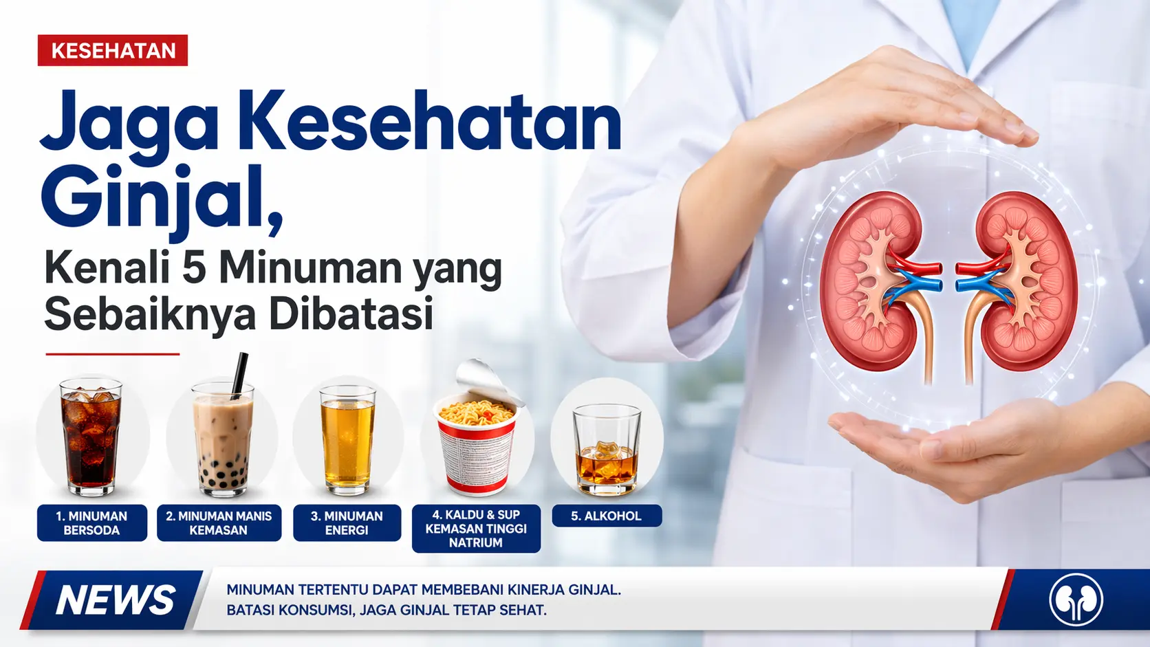 Waspada, Minuman Sehari-hari Ancam Kesehatan Ginjal