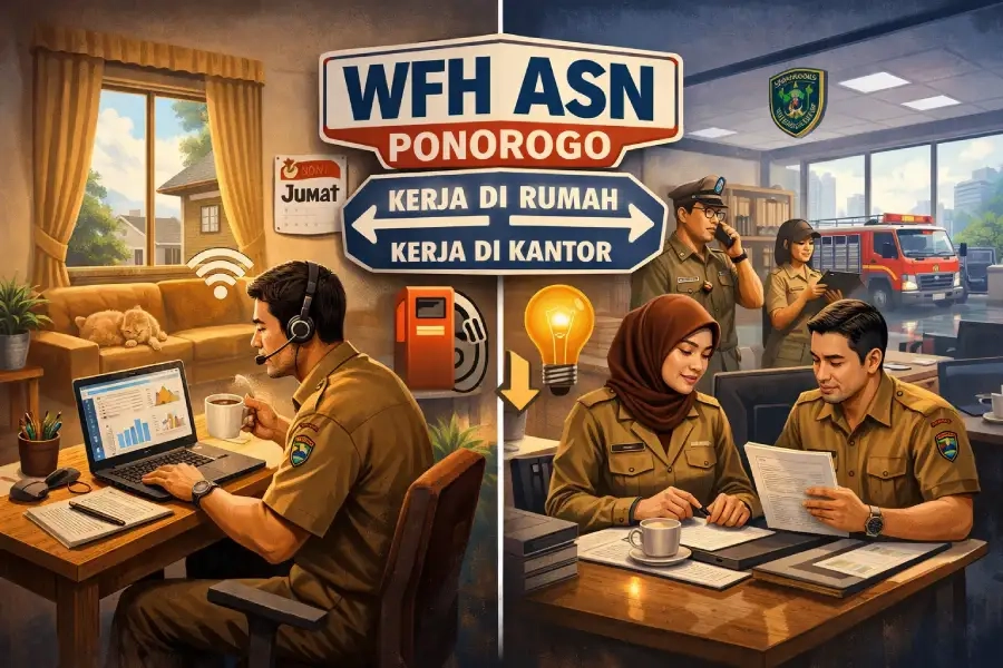 WFH ASN Ponorogo, Efisiensi atau Potensi Gangguan Layanan