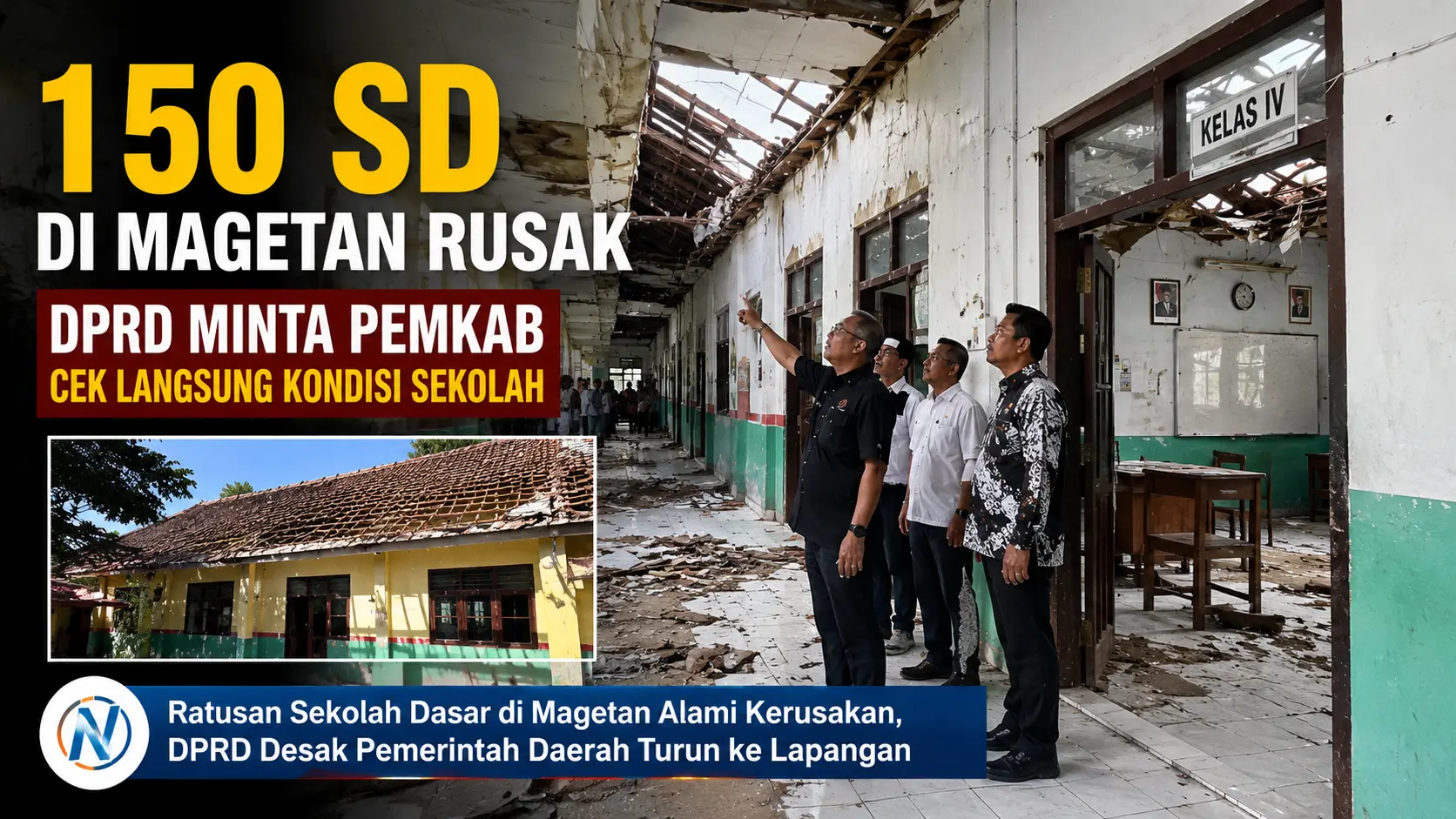 DPRD Soroti 150 SD Rusak, Minta Verifikasi Lapangan