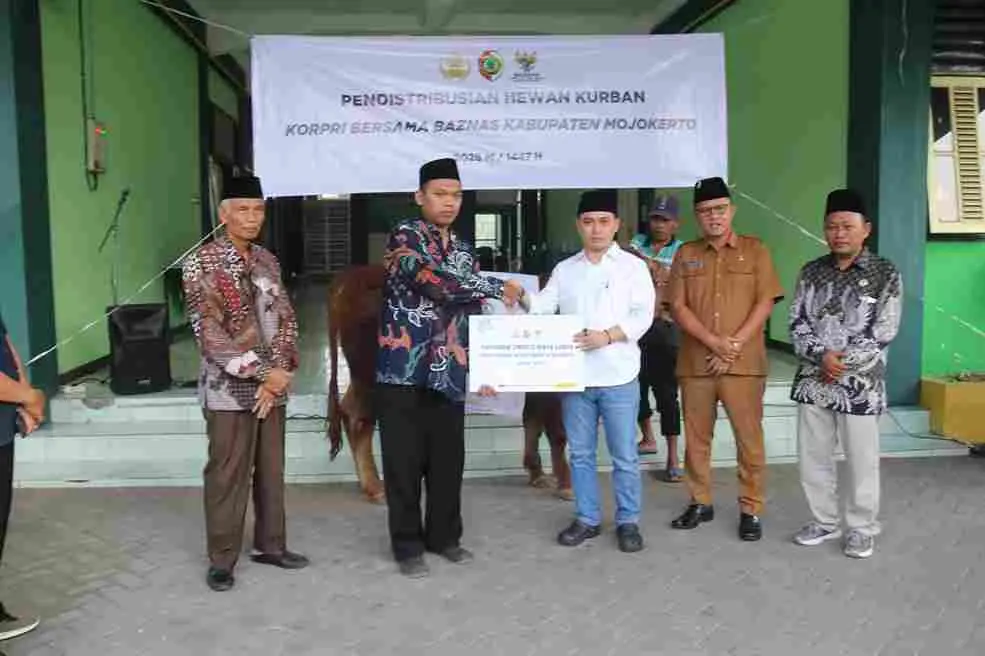 Korpri Mojokerto Salurkan Infak Kurban Rp245 Juta