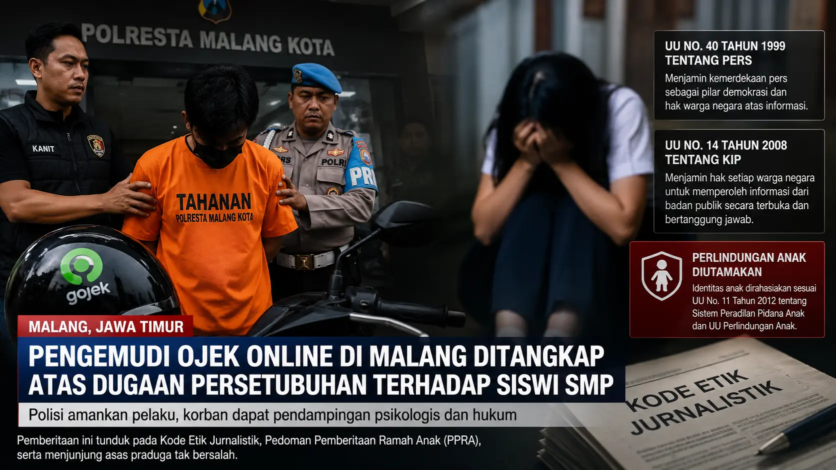 Ojol Cabuli Siswi SMP Enam Kali