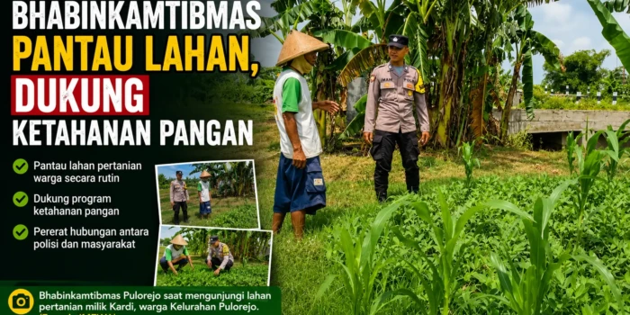 Bhabinkamtibmas Pantau Lahan, Dukung Ketahanan Pangan