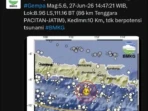 Gempa M5,6 Guncang Pacitan, Warga Ponorogo Panik