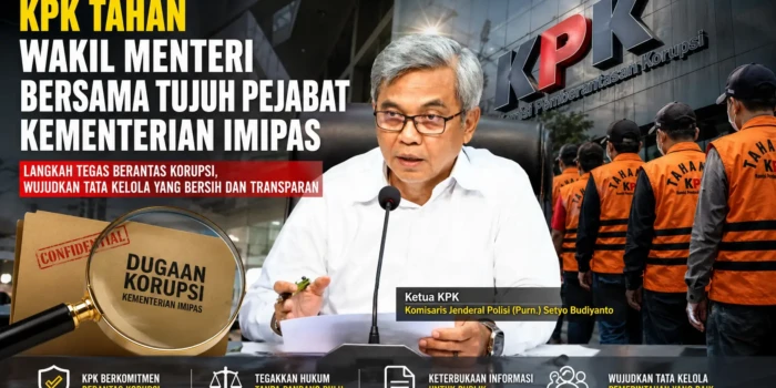 KPK Tahan Wamen Imipas dan Tujuh Pejabat