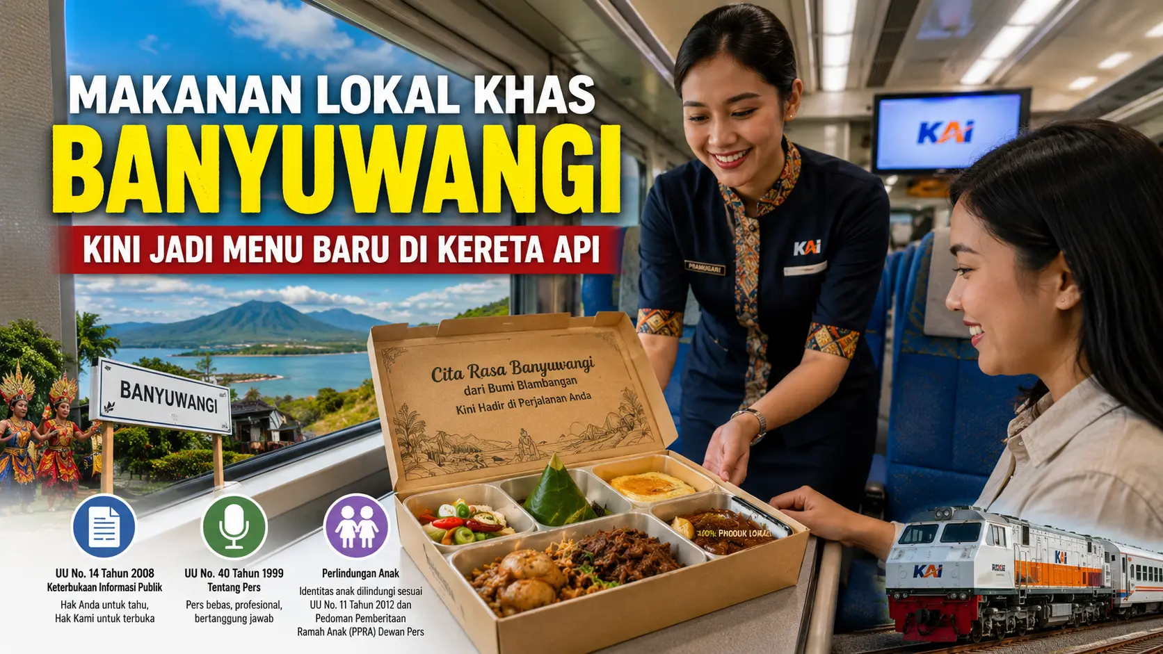 Kuliner Banyuwangi Resmi Masuk Menu Kereta Api
