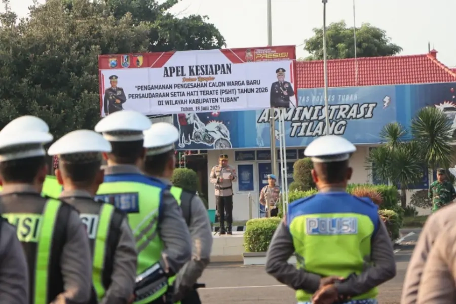 Polres Tuban Kerahkan Ratusan Personel Amankan Pengesahan PSHT