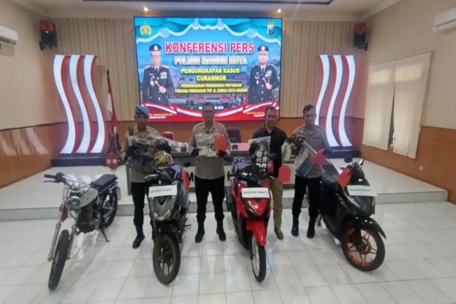 Residivis Curanmor Dibekuk, Tiga Motor Diamankan