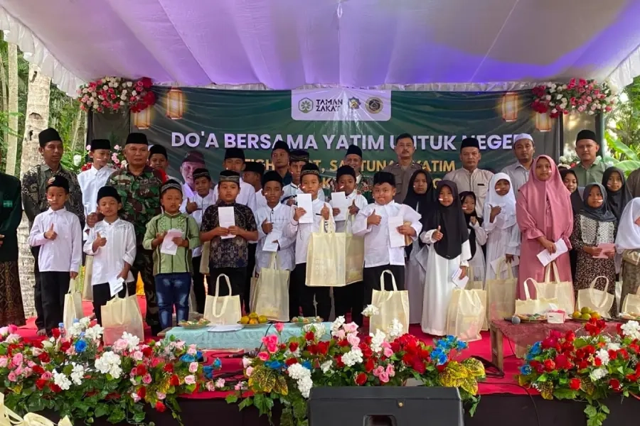 Taman Zakat Libatkan Yatim Doakan Keselamatan Indonesia