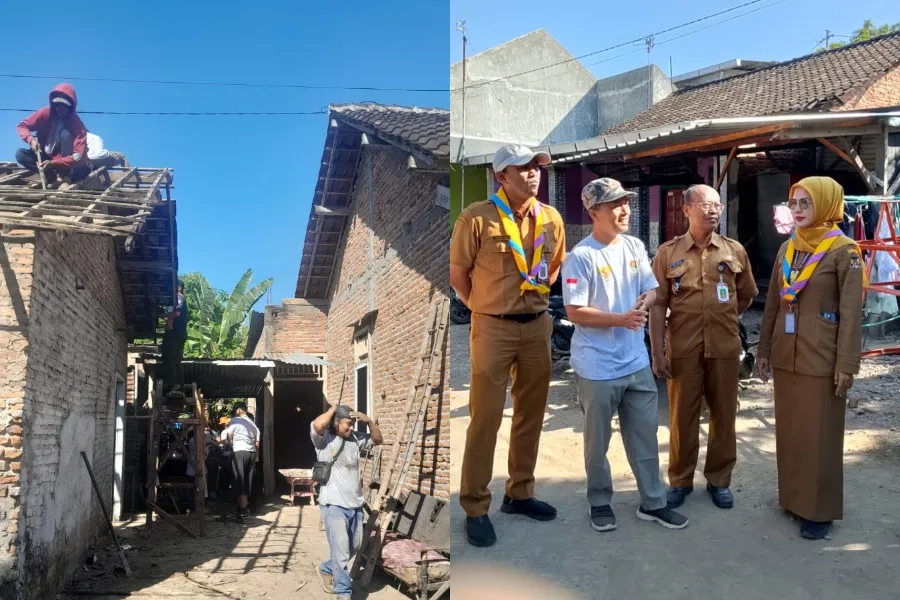 Tiga Rumah Warga Kediri Mulai Dibedah