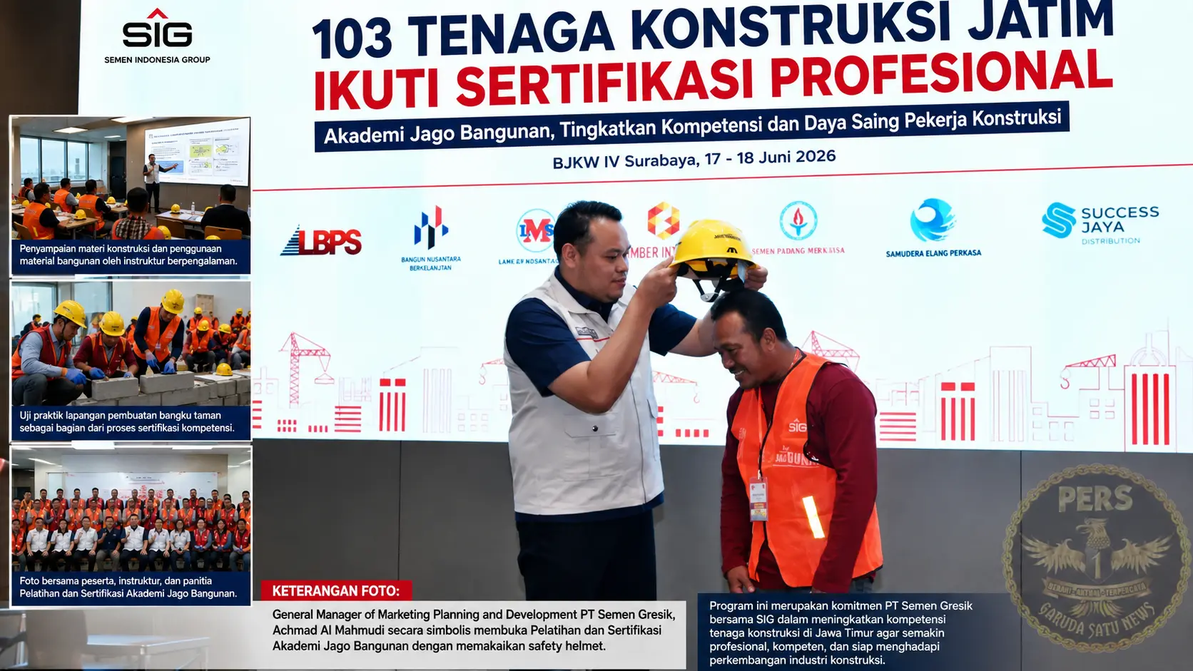 103 Tenaga Konstruksi Jatim Ikuti Sertifikasi Profesionaaal