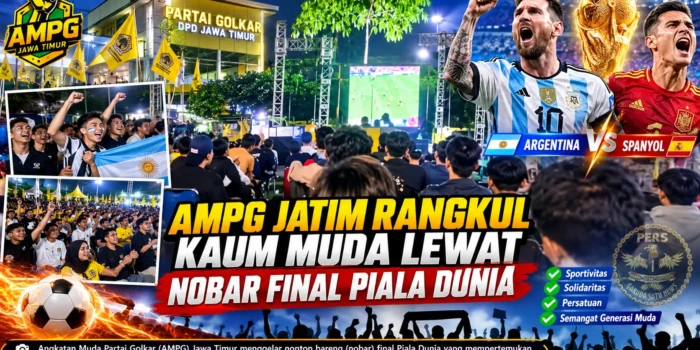AMPG Jatim Rangkul Kaum Muda Lewat Nobar Final Piala Dunia AMPG Jatim Rangkul Kaum Muda Lewat Nobar Final Piala Dunia