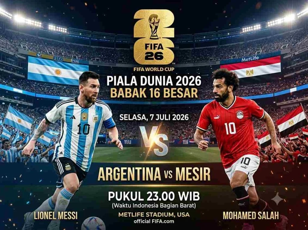 Argentina Bidik Perempat Final, Mesir Kejar Kejutan