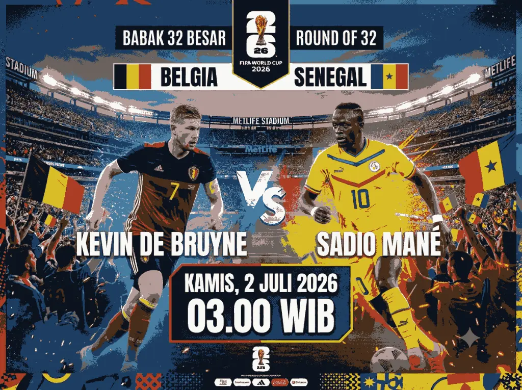 Belgia Waspadai Kebangkitan Senegal di 32 Besar