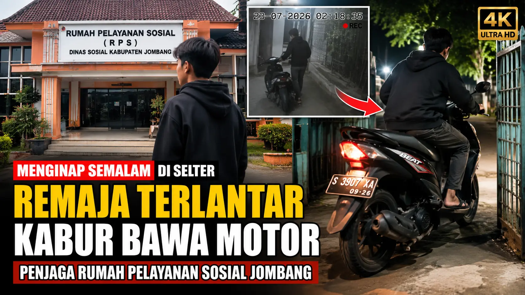 iLUSTRASI : Remaja Terlantar Diduga Bawa Motor dari Selter Sosial