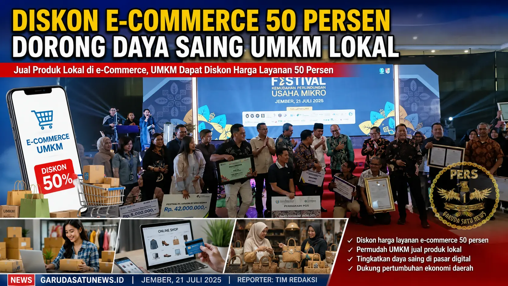 Diskon E-Commerce 50 Persen Dorong Daya Saing UMKM Lokal