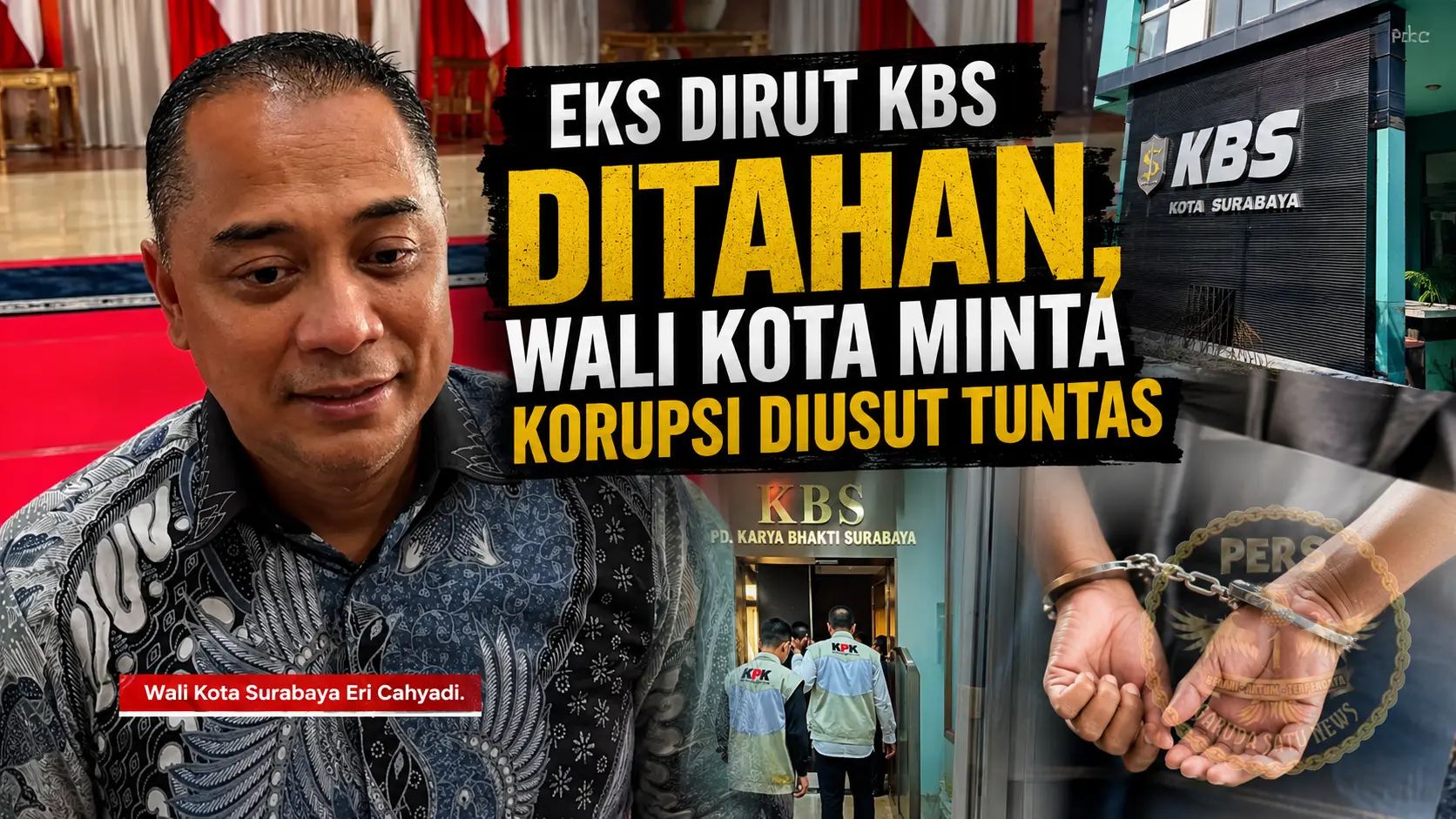 Eks Dirut KBS Ditahan, Wali Kota Minta Korupsi Diusut Tuntas