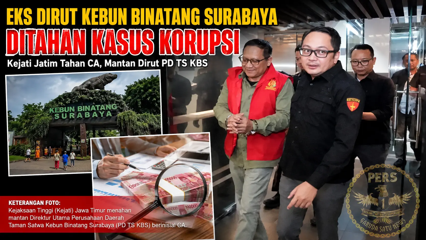 Eks Dirut Kebun Binatang Surabaya Ditahan Kasus Korupsi
