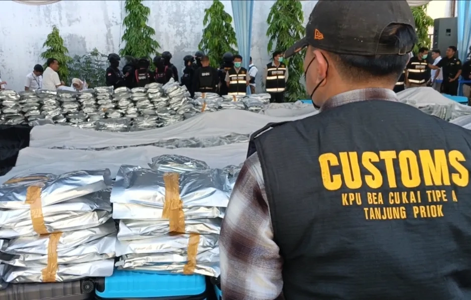 Gudang Ganja 3,37 Ton di Gresik Diusut BNN