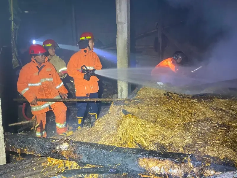 Gudang Jerami di Pacitan Ludes Terbakar
