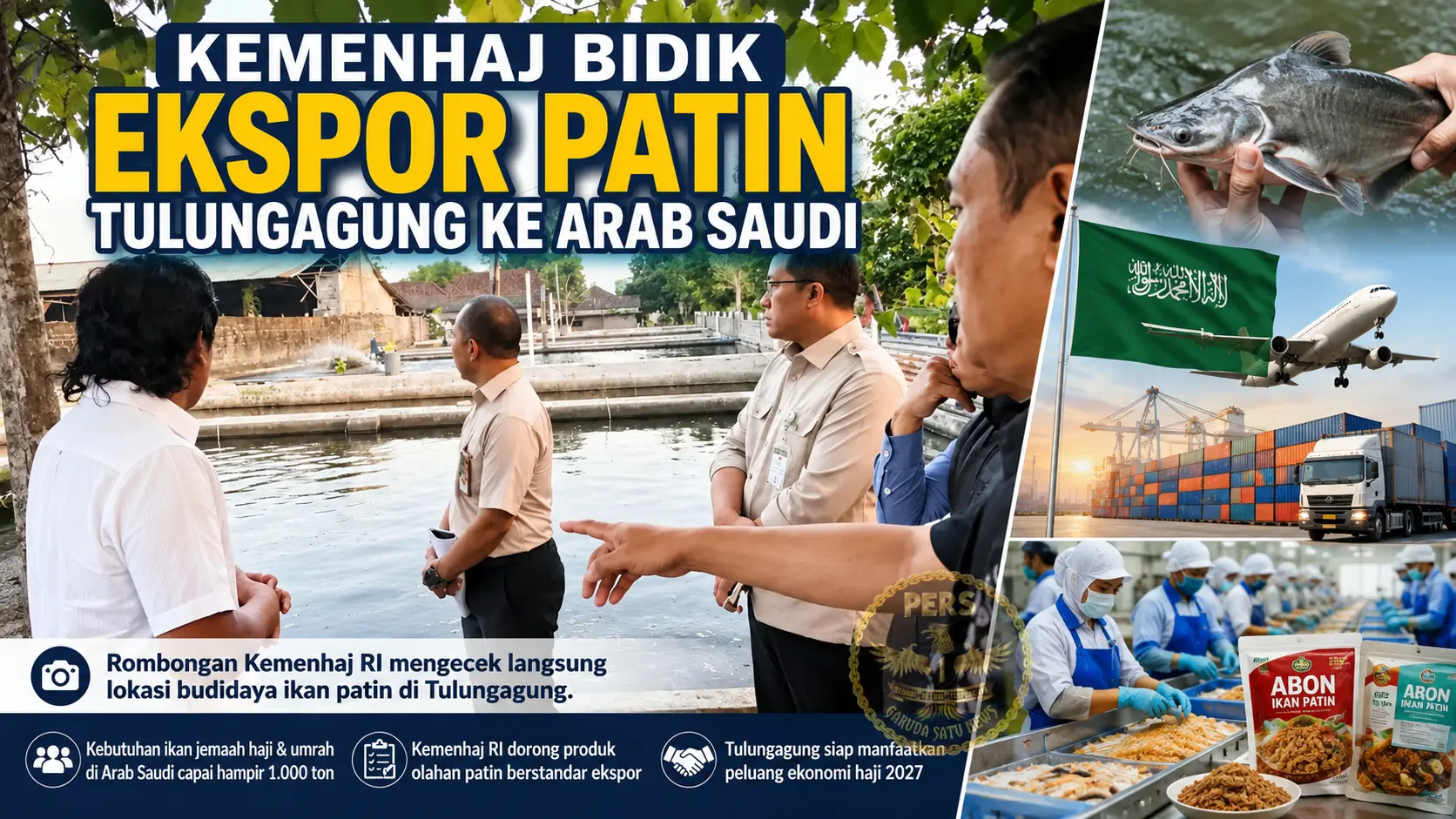 Kemenhaj Bidik Ekspor Patin Tulungagung ke Arab Saudi