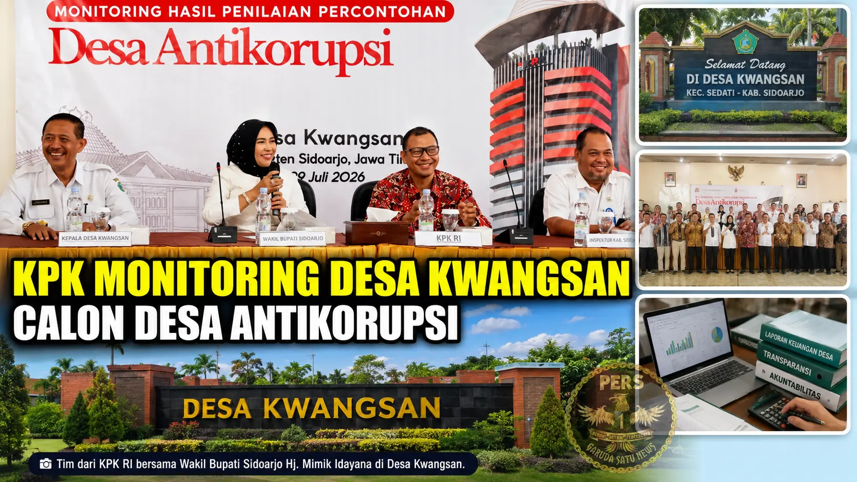 KPK Monitoring Desa Kwangsan Calon Desa Antikorupsi