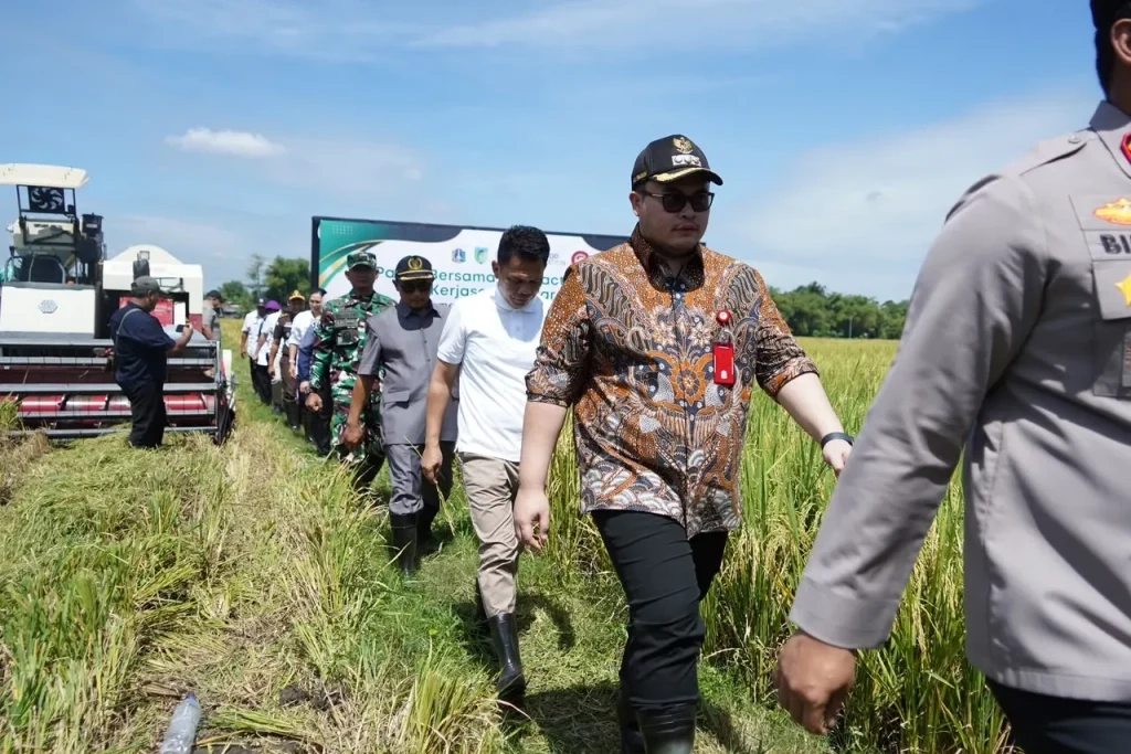 Mas Dhito Perkuat Irigasi Sawah Hadapi Kemarau