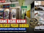 Pedagang Desak Kajian Revitalisasi Pasar Dibuka Pedagang Desak Kajian Revitalisasi Pasar Dibuka