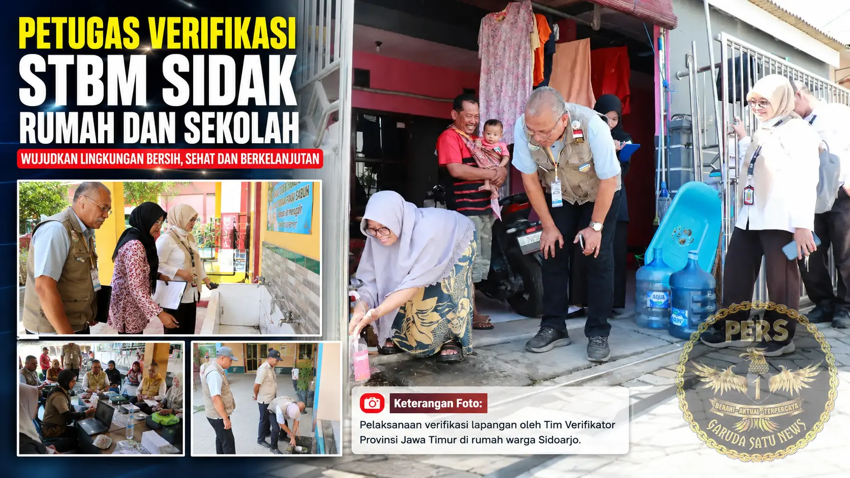Petugas Verifikasi STBM Sidak Rumah dan Sekolah