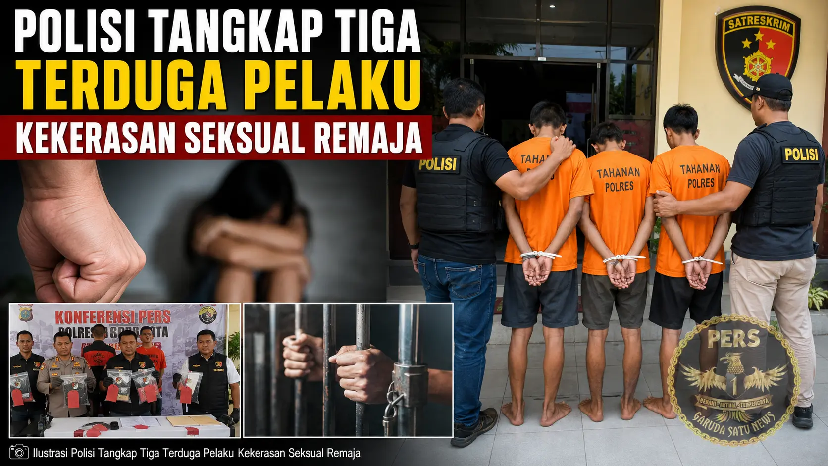 Polisi Tangkap Tiga Terduga Pelaku Kekerasan Seksual Remaja